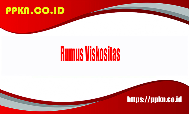 Rumus Viskositas