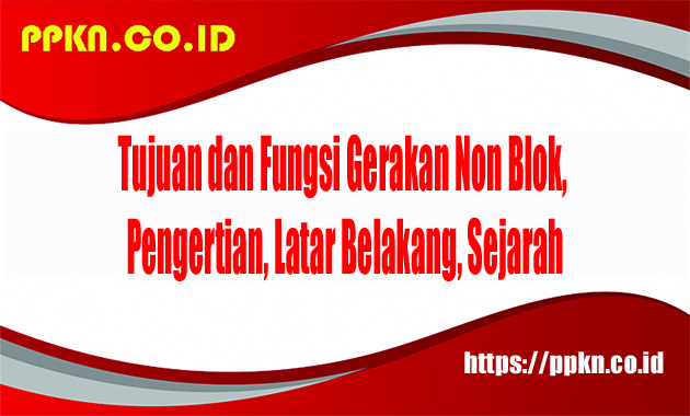 Tujuan dan Fungsi Gerakan Non Blok