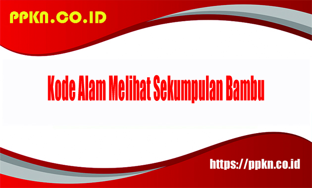 Kode Alam Melihat sekumpulan bambu
