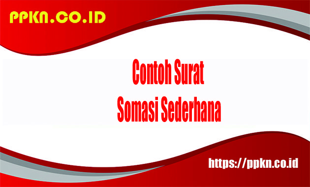 Contoh Surat Somasi Sederhana