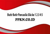 Butir Butir Pancasila Sila ke 1 2 3 4 5
