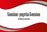 Komunisme : pengertian Komunisme