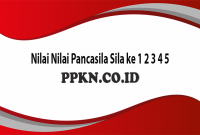 Nilai NQilai Pancasila Sila ke 1 2 3 4 5
