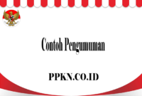 Contoh Pengumuman