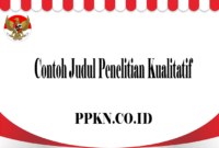 Contoh Judul Penelitian Kualitatif