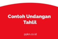 Contoh Undangan Tahlil