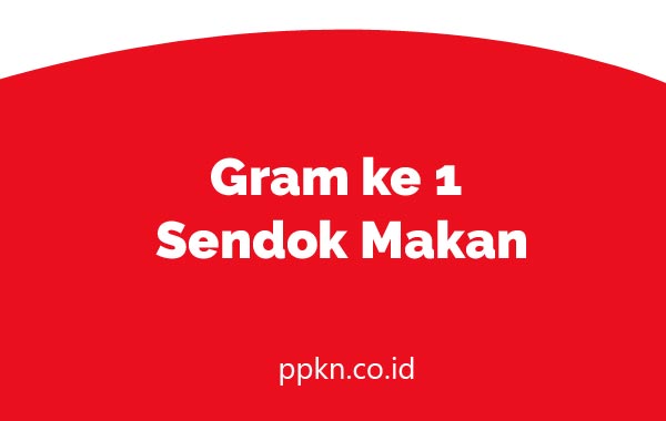 Gram ke 1 Sendok Makan