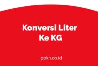 Konversi Liter Ke KG