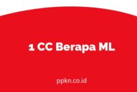 1 CC Berapa ML
