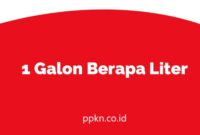 1 Galon Berapa Liter