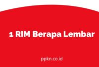 1 RIM Berapa Lembar