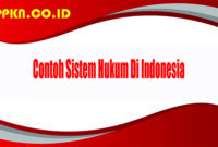 Contoh Sistem Hukum Di Indonesia