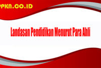 Landasan Pendidikan Menurut Para Ahli