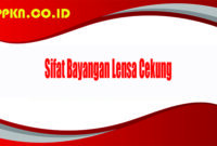 Sifat Bayangan Lensa Cekung