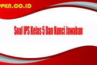 Soal IPS Kelas 5 Dan Kunci Jawaban