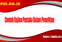 Contoh Kajian Pustaka Dalam Penelitian