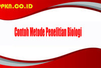 Contoh Metode Penelitian Biologi