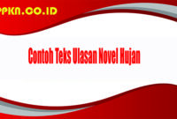 Contoh Teks Ulasan Novel Hujan