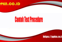 Contoh Text Procedure