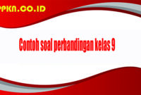 Contoh soal perbandingan kelas 9