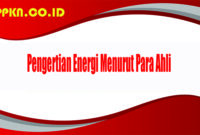 Pengertian Energi Menurut Para Ahli 