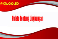 Pidato Tentang Lingkungan