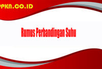 Rumus Perbandingan Suhu