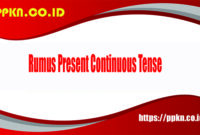 Rumus Present Continuous Tense