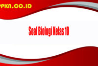 Soal Biologi Kelas 10