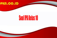 Soal IPA Kelas 10
