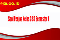 Soal Penjas Kelas 3 SD Semester 1
