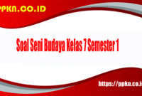 Soal Seni Budaya Kelas 7 Semester 1