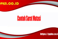 Contoh Surat Mutasi