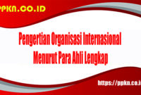Pengertian Organisasi Internasional Menurut Para Ahli