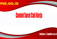 Contoh Surat Cuti Kerja