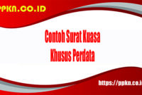 Contoh Surat Kuasa Khusus Perdata