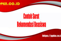 Contoh Surat Rekomendasi Beasiswa