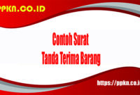 Contoh Surat Tanda Terima Barang
