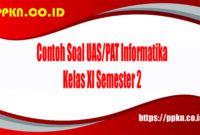 soal informatika kelas 11 semester 2