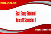 soal essay ekonomi kelas 11 semester 1