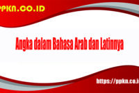 angka dalam bahasa arab dan latinnya