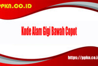 Kode Alam Gigi Bawah Copot