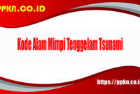 Kode Alam Mimpi Tenggelam Tsunami
