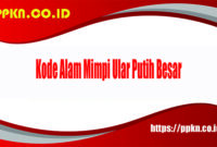 Kode Alam Mimpi Ular Putih Besar