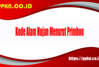 Kode Alam Hujan Menurut Primbon