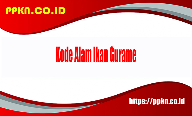 Kode Alam Ikan Gurame