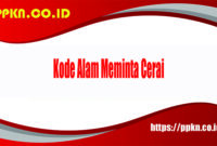 Kode Alam Meminta Cerai