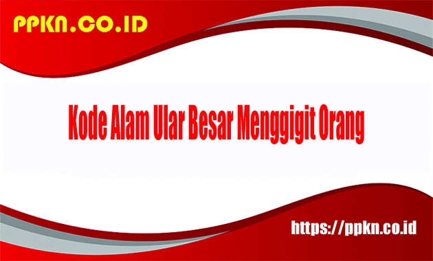 Kode Alam Ular Besar Menggigit Orang