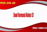 Soal Farmasi kelas 12