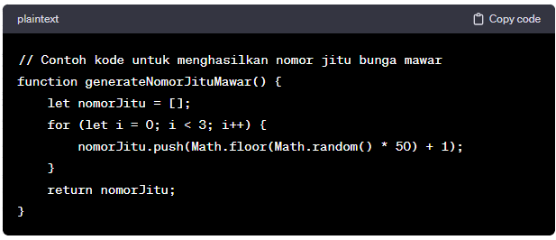 kode alam dilamar pujaan hati
